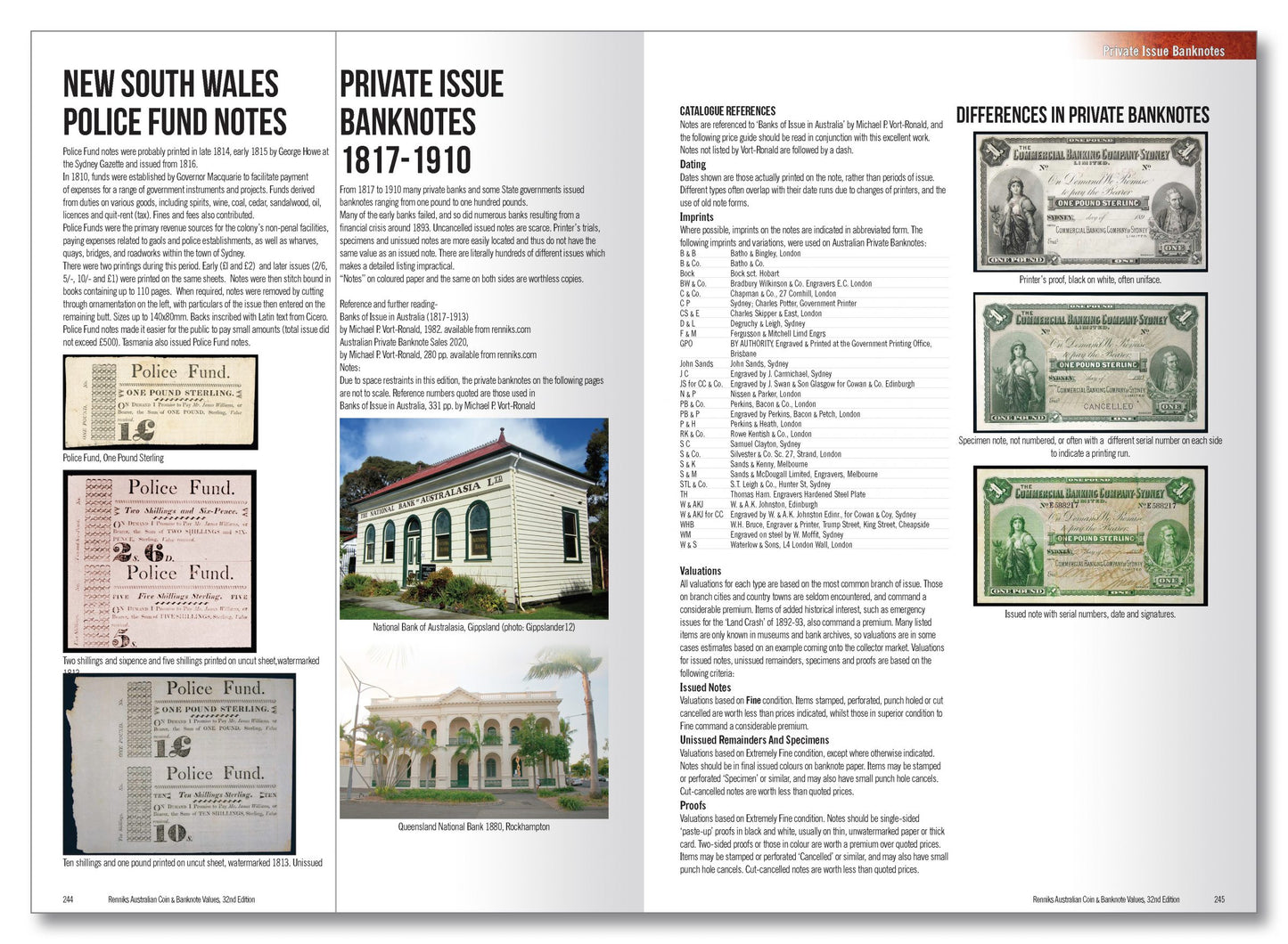 Renniks Australian Coin & Banknote Values 32nd Ed. Softcover