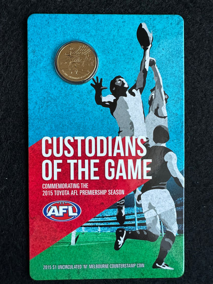 2015 $1 AFL Custodians of the Game carded coin