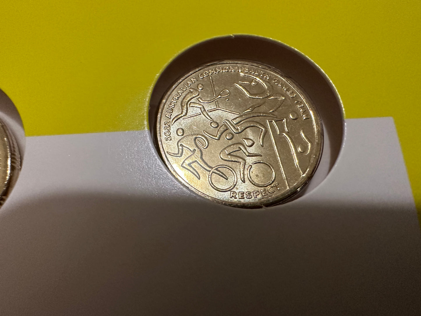 2022 Australian Commonwealth Games Team 7 Coin Collection in folder
