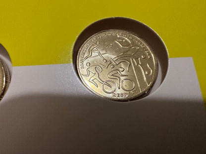 2022 Australian Commonwealth Games Team 7 Coin Collection in folder