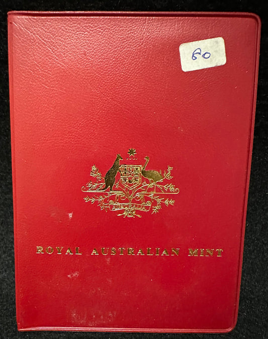 1980 Royal Australian Mint Uncirculated Six Coin Year Set - Red Wallet