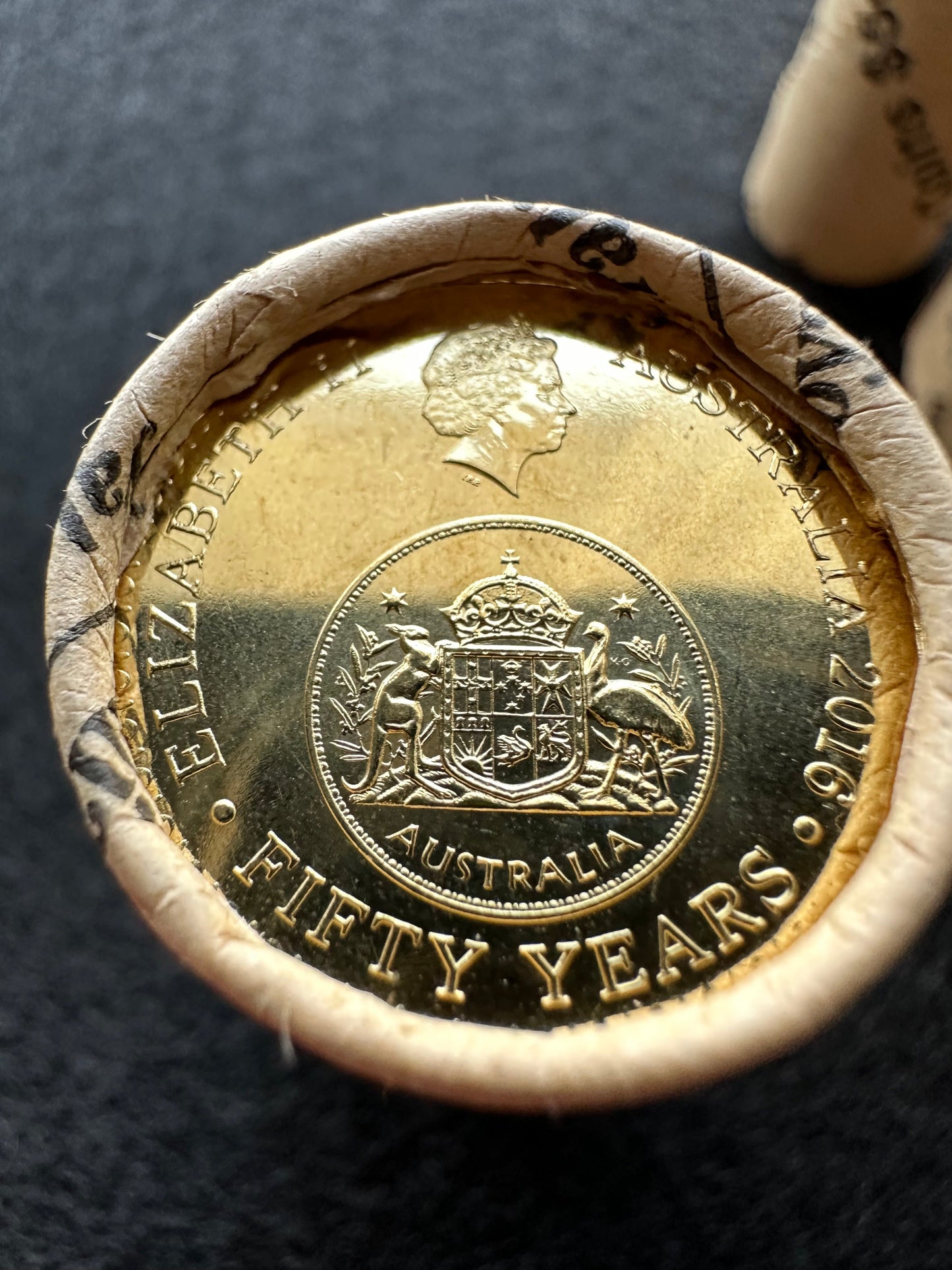 2016 Decimal Currency (5c, 10c, 20c, 50c $1, $2) 50th Anniversary Changeover Australian Decimal Mint Six Roll Set