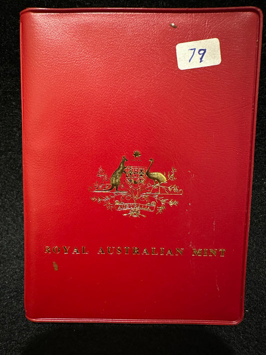 1979 Royal Australian Mint Uncirculated Six Coin Year Set - Red Wallet