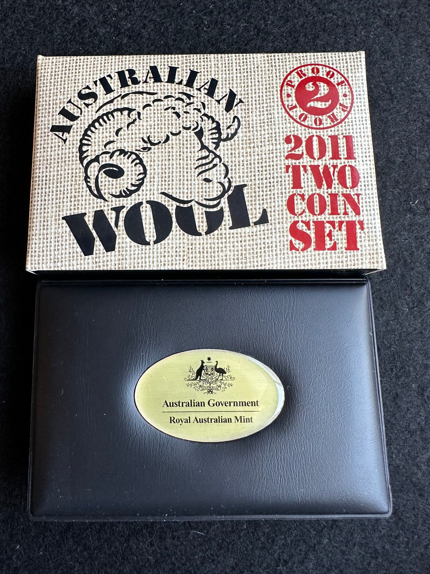 2011 Australian Wool 2 Coin Proof Set