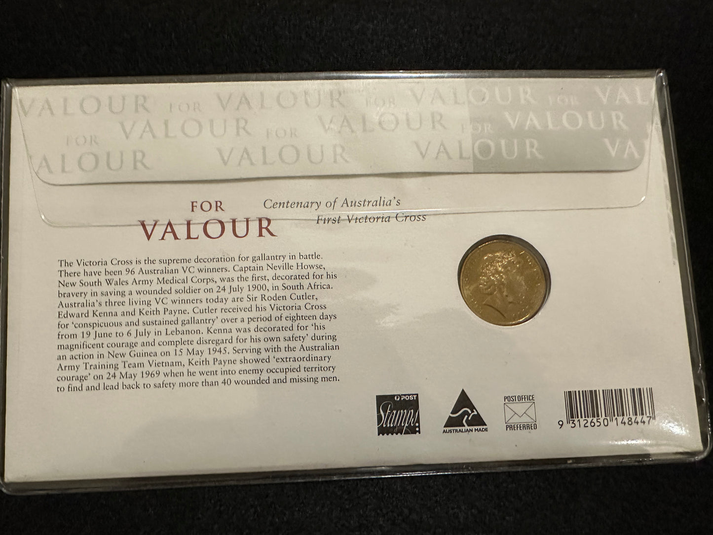 2000 $1 For Valour Victoria Cross Dollar PNC