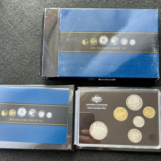 2011 Royal Australian Mint 6 coin Proof Coin Set