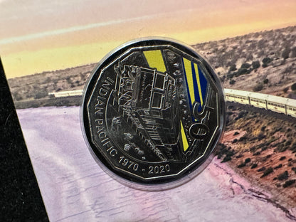 2020 Indian Pacific 50 Cent Coloured Uncirculated Coin Australian Mint RAM 50c