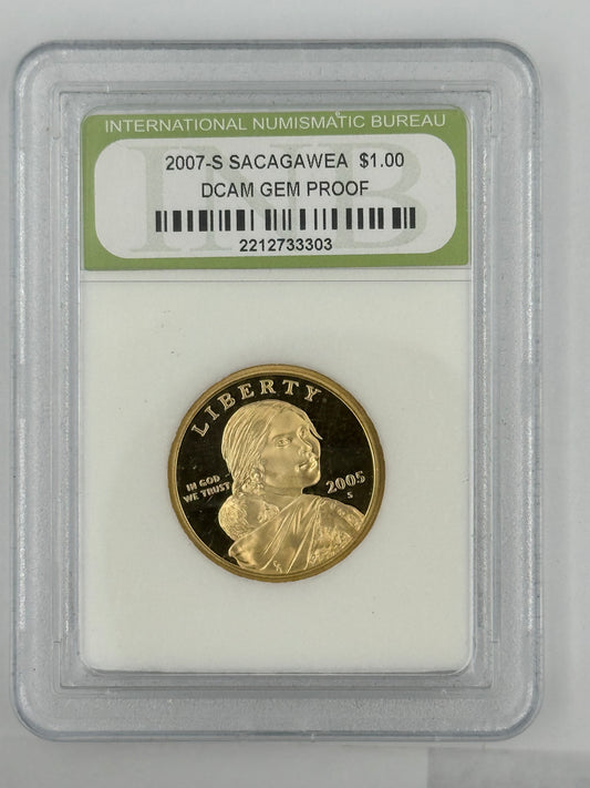 2007-S USA $1 Dollar Sacagawea Coin DCAM Gem Proof