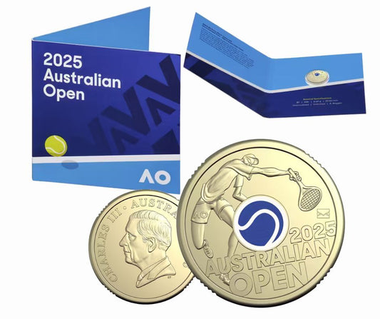 2025 Men’s Australian Open $2 Privy Mark Coin in Folder