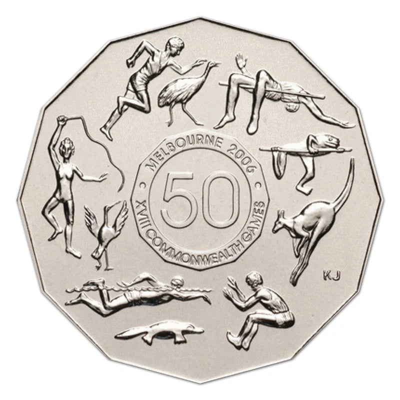 2005 50c Coin - Commonwealth Games Melbourne - Circulated