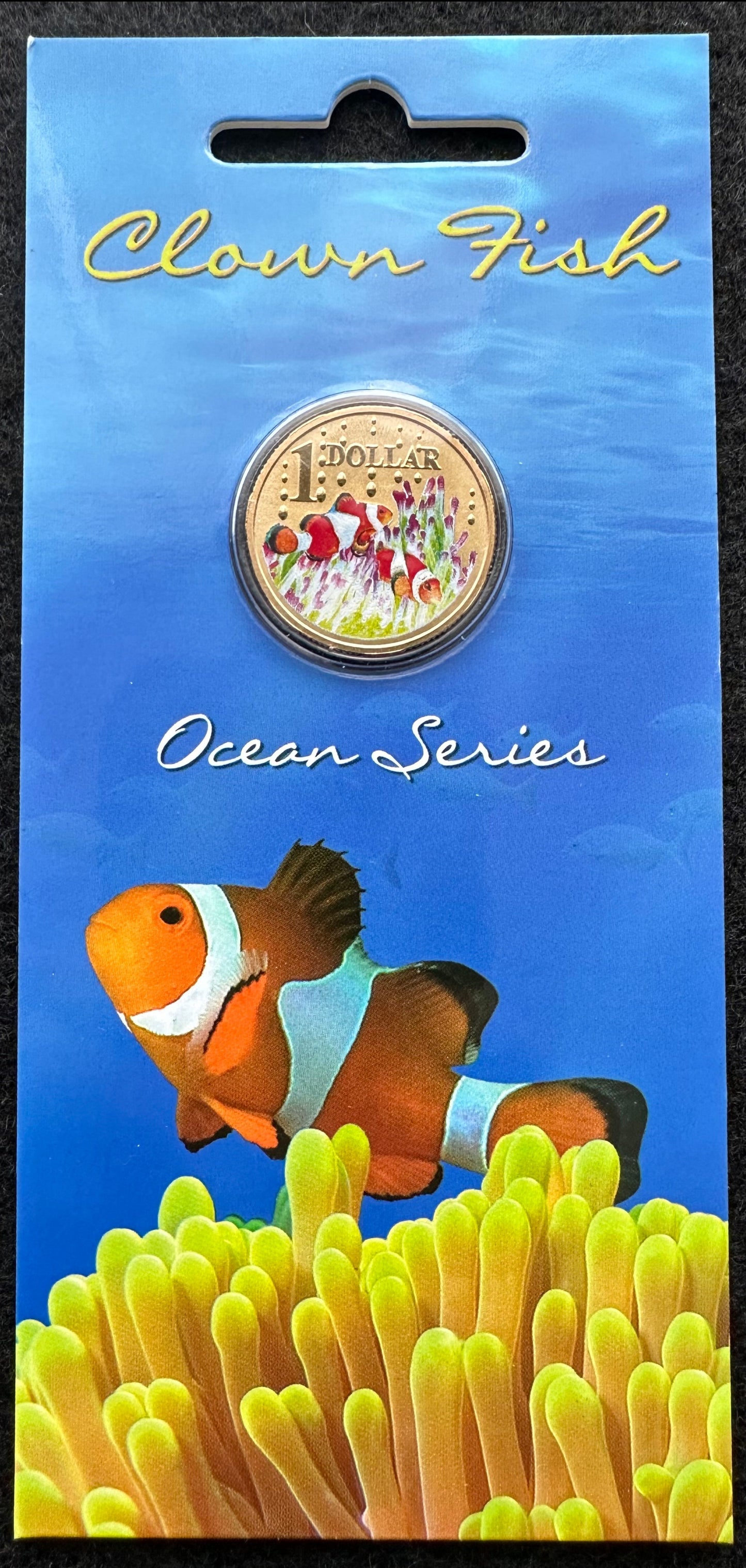 2006 $1 Ocean Series coloured coin - Clown Fish