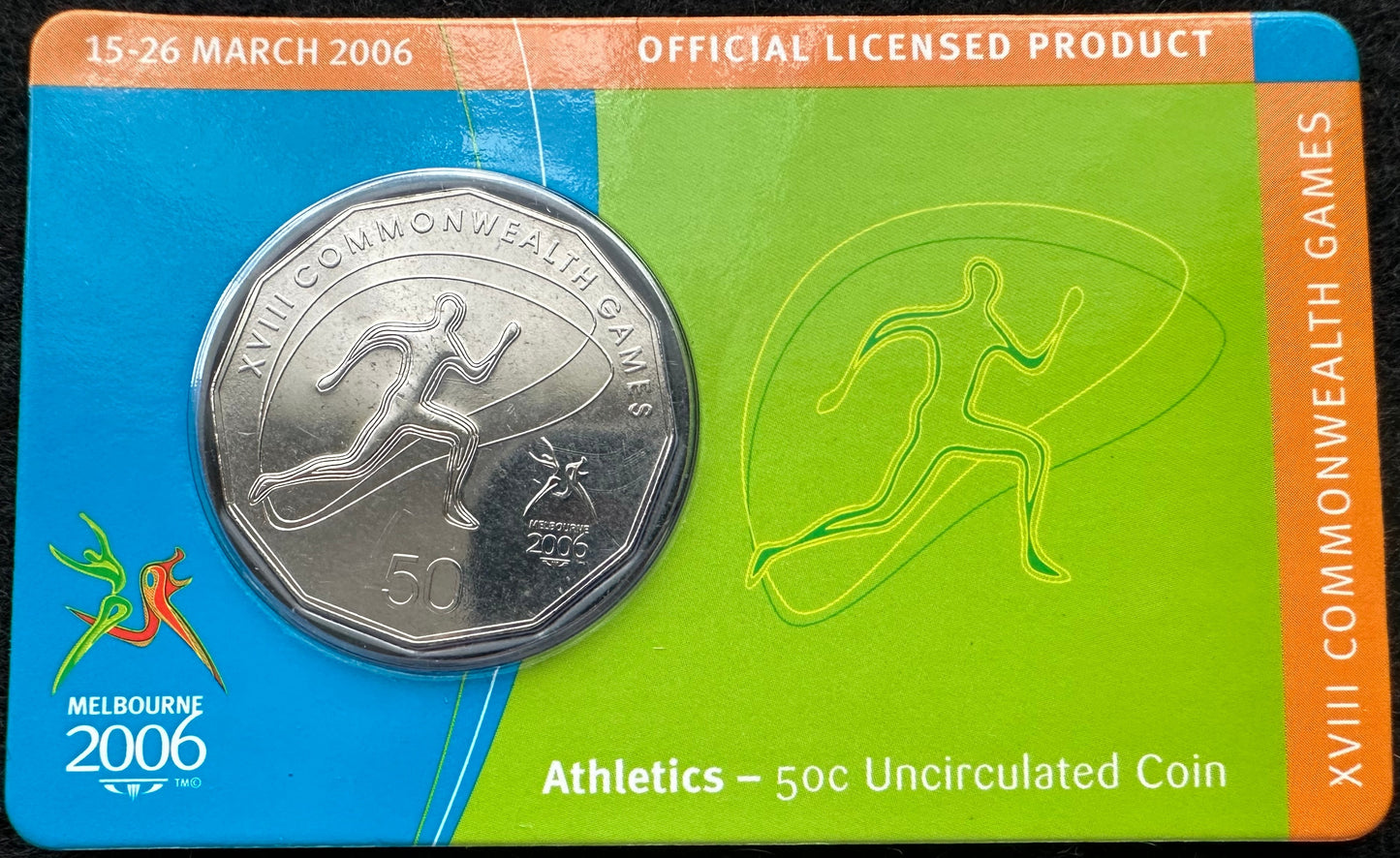 2006 Melbourne XVIII Commonwealth Games UNC 50c