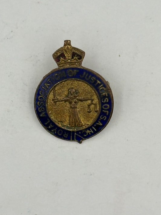 VINTAGE Royal Association Of Justices Of South Australia Badge Made By A.J. Parkes