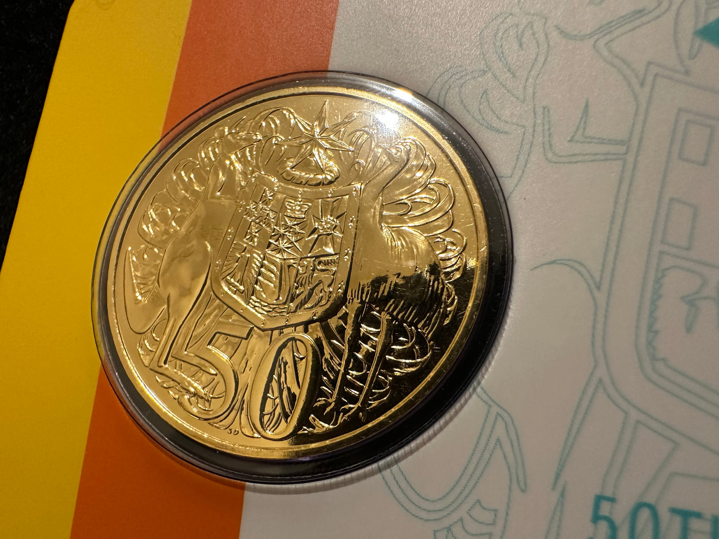 2016 Fifty Cent Decimal Currency 50th Anniversary Gold Plated (50c) Uncirculated - Special Release