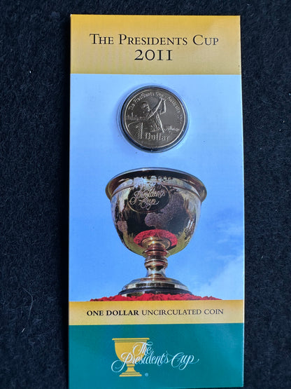 2011 The Presidents Cup One Dollar ($1) Uncirculated Australian Decimal Coin