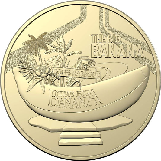 2023 $1 Aussie Big Things – The Big Banana Uncirculated Coin from mint bag