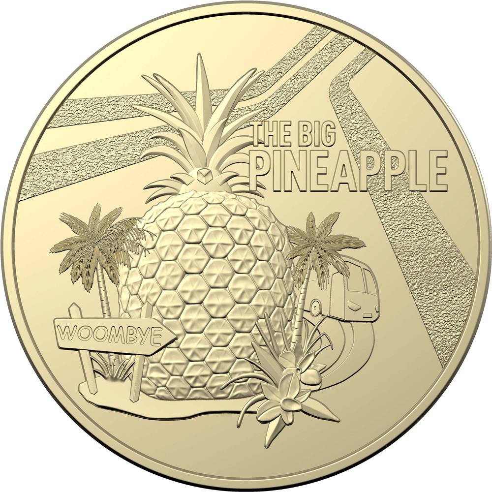 2023 $1 Aussie Big Things – The Big Pineapple Uncirculated Coin from mint bag