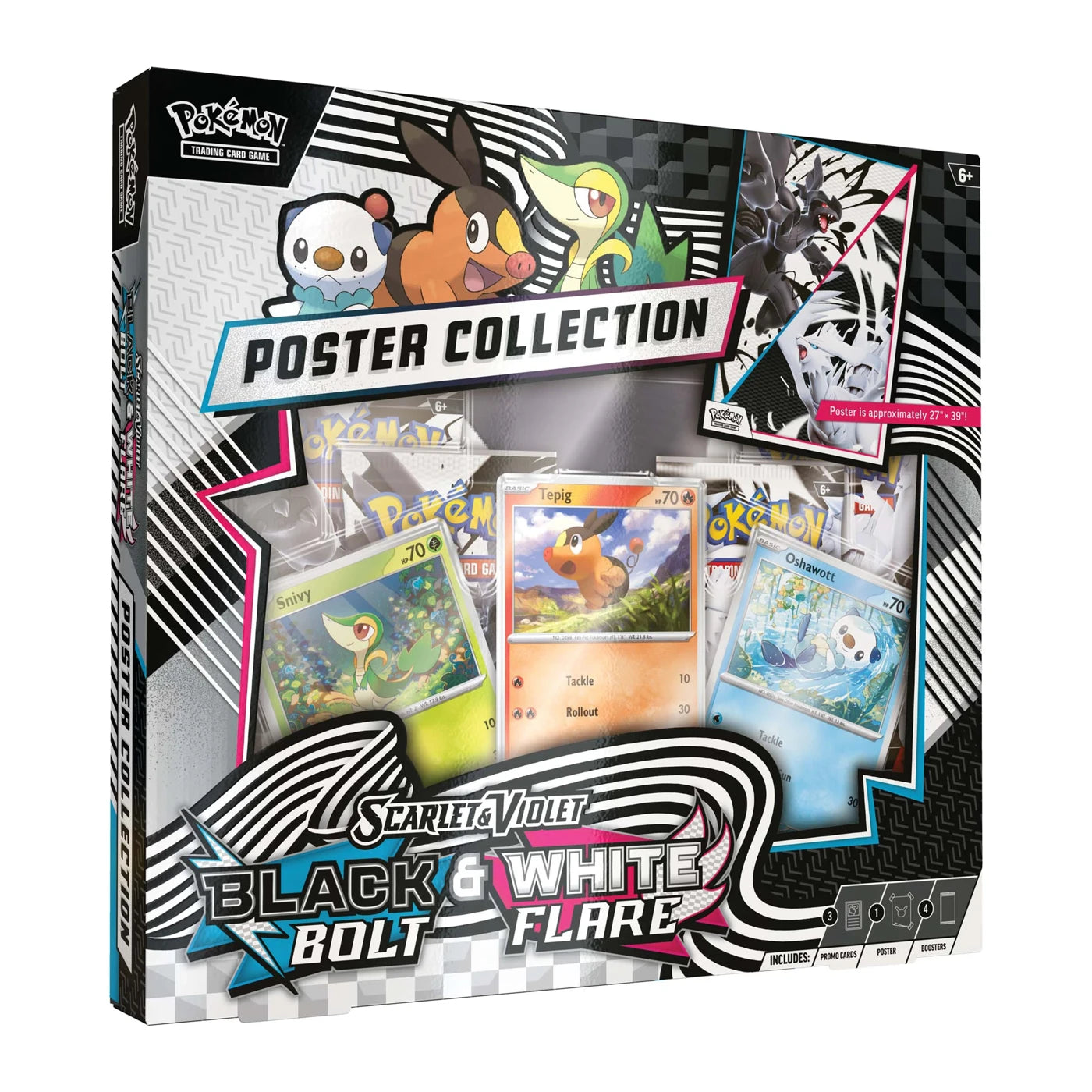 Pokemon Black Bolt & White Flare Poster Collection (Pokemon TCG)