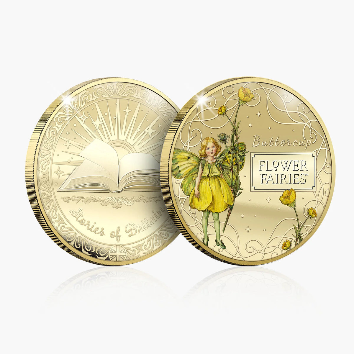 Stories of Britain Flower Fairies – Buttercup Fairy Gold-Plated BU Commemorative