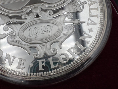 Rare 1927 Canberra Florin Replica - 460g .999 Silver