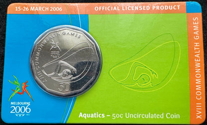 2006 Melbourne XVIII Commonwealth Games UNC 50c