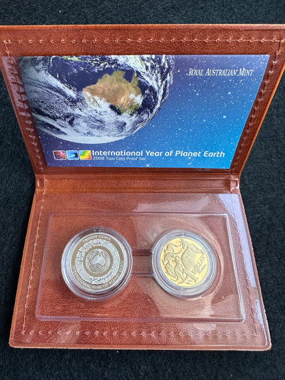 2008 International Year of Planet Earth Proof 2 Coin Set