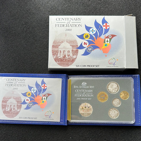 2001 Royal Australian Mint 6 Coin Proof Set