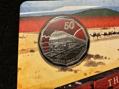 2019 Fifty Cent The Ghan 90th Anniversary (50c) Uncirculated Australian Decimal Coin