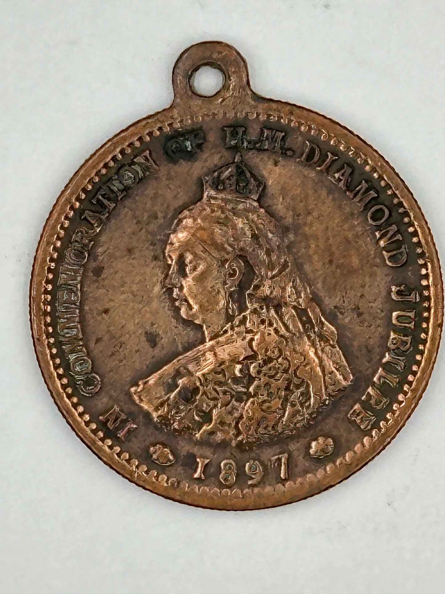 1897 Barratt and Co Diamond Jubilee of Queen Victoria Medal - Token