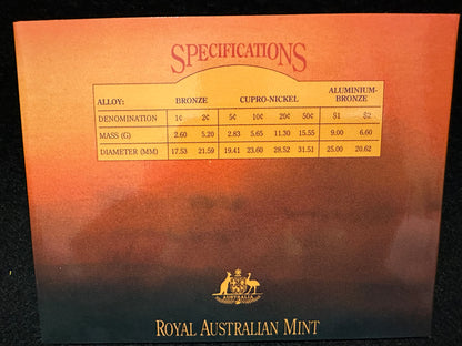 1989 Royal Australian Mint Uncirculated Eight Coin Year Set