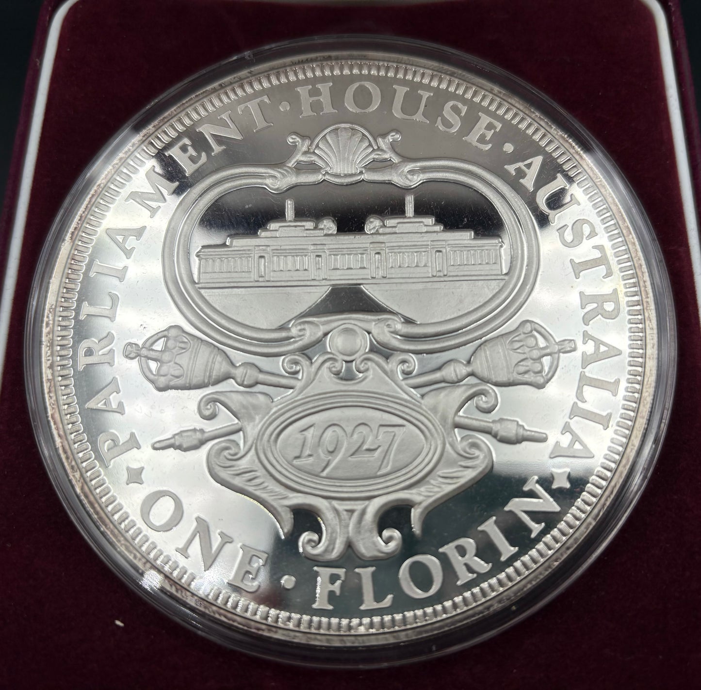 Rare 1927 Canberra Florin Replica - 460g .999 Silver