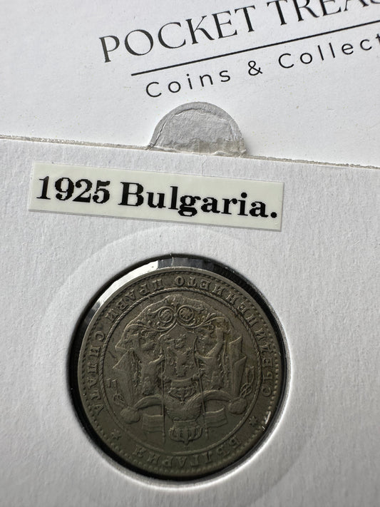 1925 Bulgaria 2 Leva KM# 38