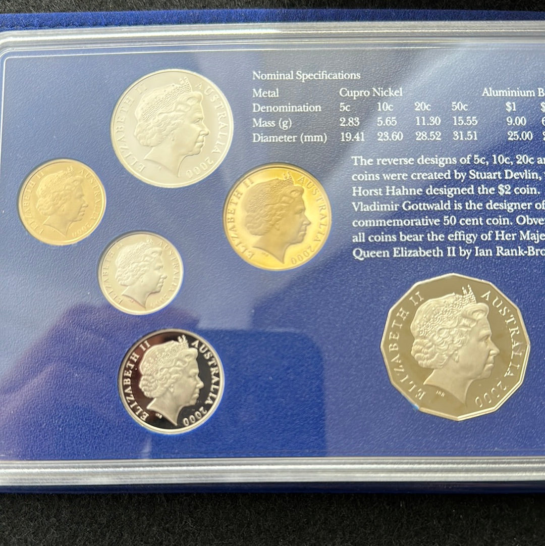 2000 Royal Australian Mint 6 coin Proof Set