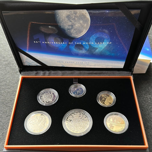 2019 50th Anniversary Of The Moon Landing Six Coin Proof Set