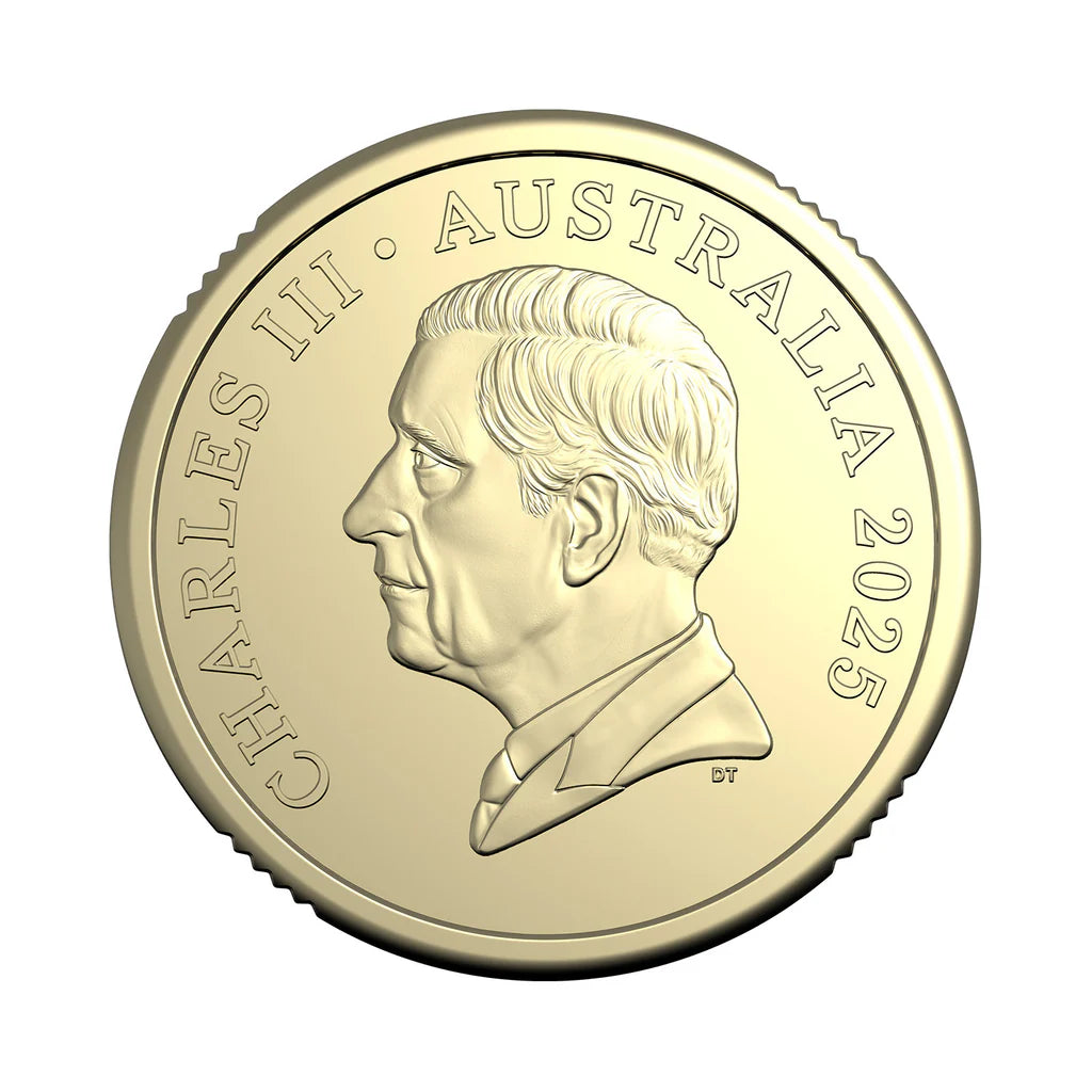 2025 $2 Men's Australian Open Coin - Lightly Circulated