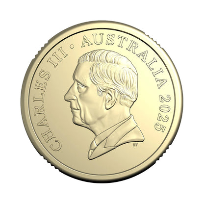 2025 $2 Men's Australian Open Coin - Lightly Circulated