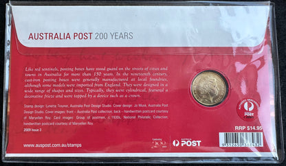 2009 $1 One Dollar 200 Years Australia Post PNC