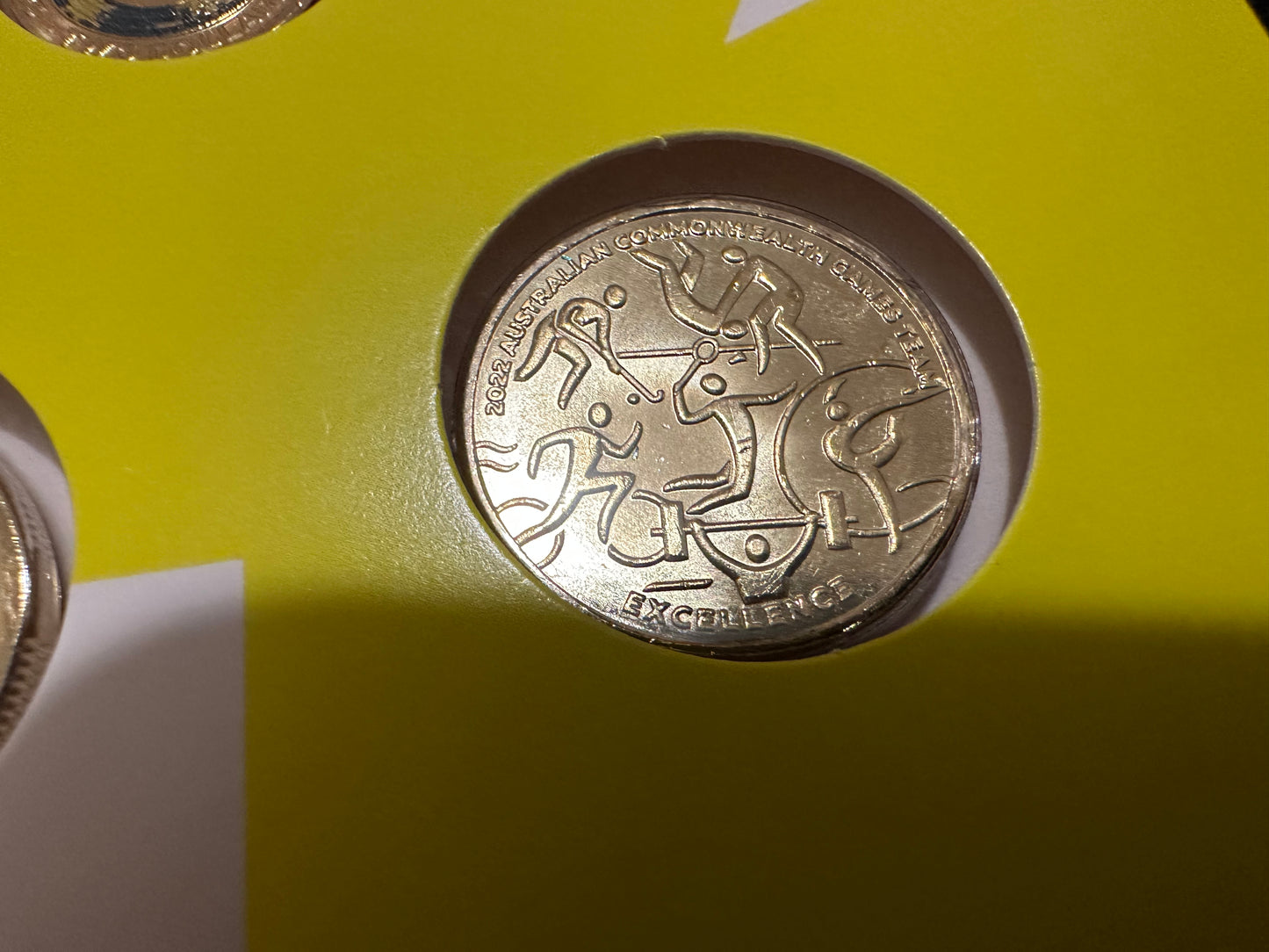 2022 Australian Commonwealth Games Team 7 Coin Collection in folder