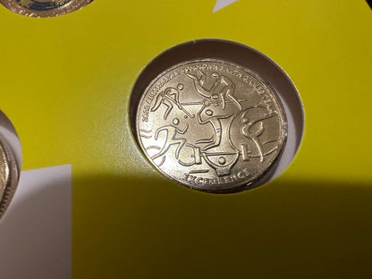 2022 Australian Commonwealth Games Team 7 Coin Collection in folder