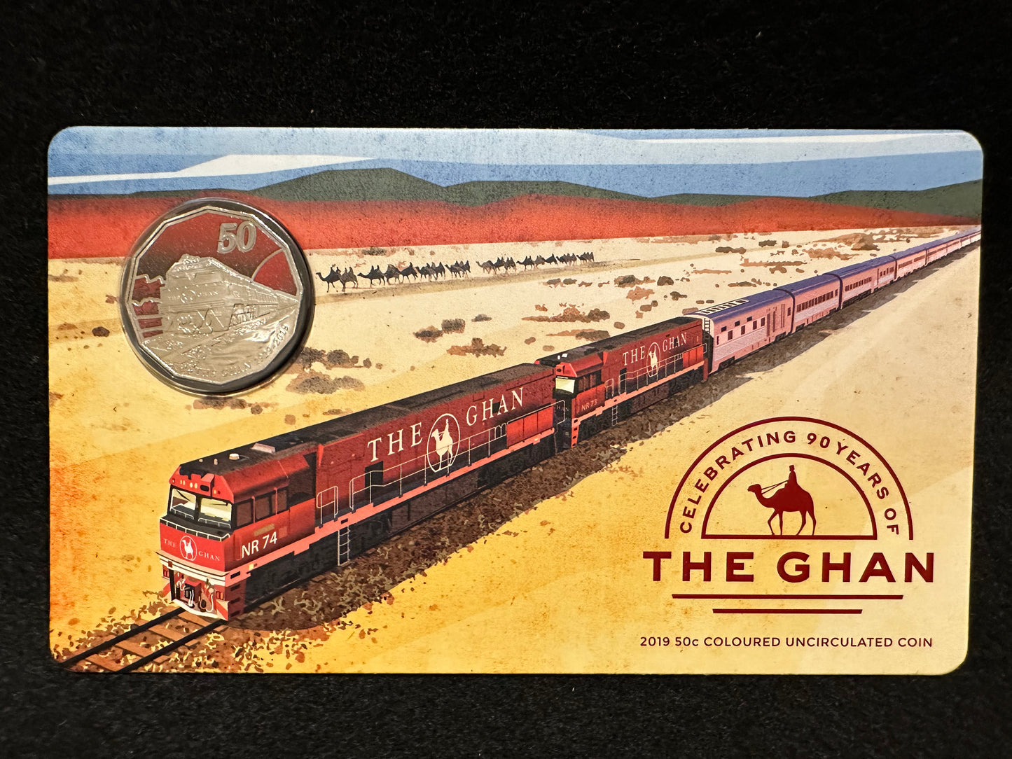 2019 Fifty Cent The Ghan 90th Anniversary (50c) Uncirculated Australian Decimal Coin