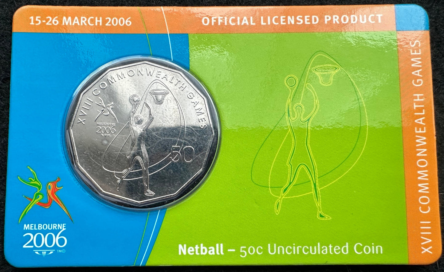 2006 Melbourne XVIII Commonwealth Games UNC 50c