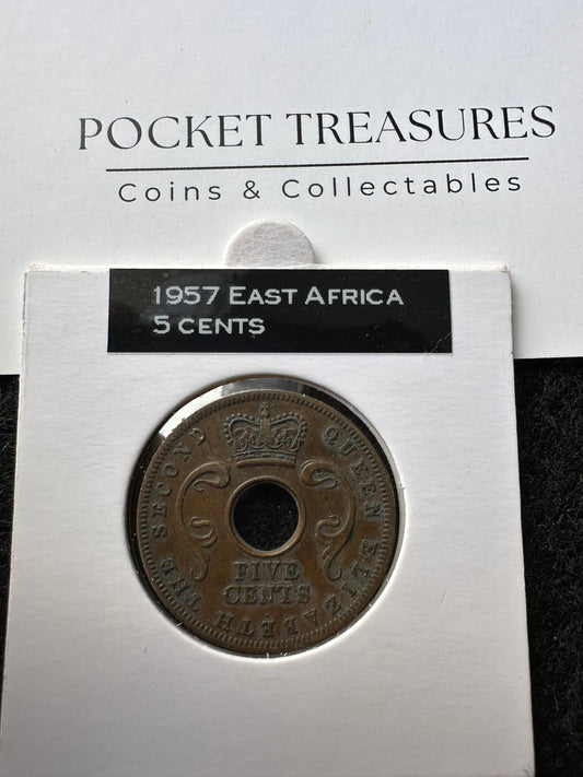 1957 East Africa 5 cents KM#37