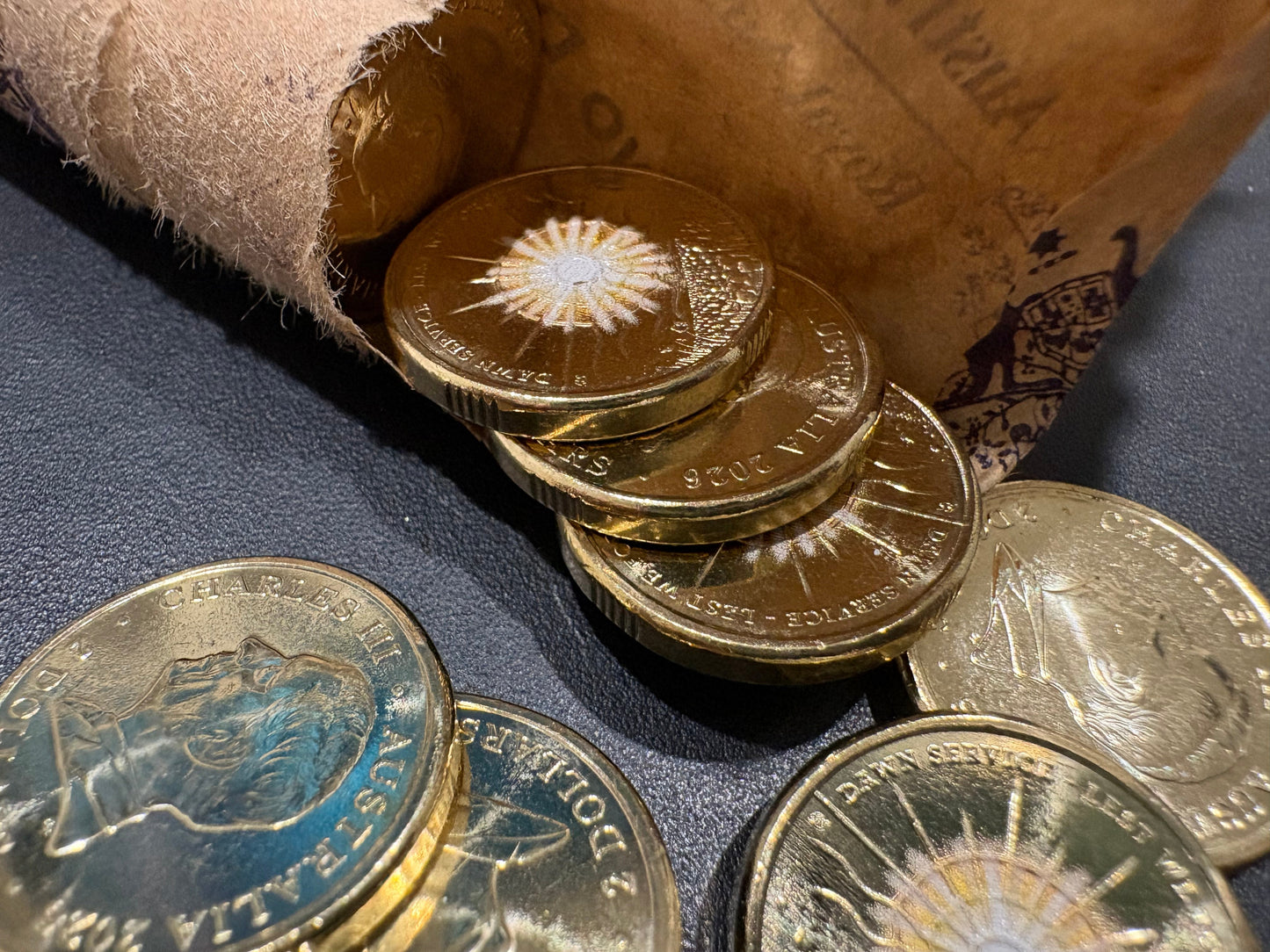 2026 $2 Dawn Service Coin from Royal Australian Mint Roll