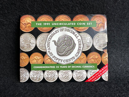 1991 Royal Australian Mint Uncirculated Six Coin Year Set