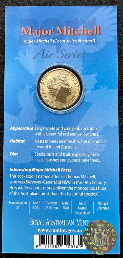 2011 $1 Air Series coloured coin - Major Mitchell