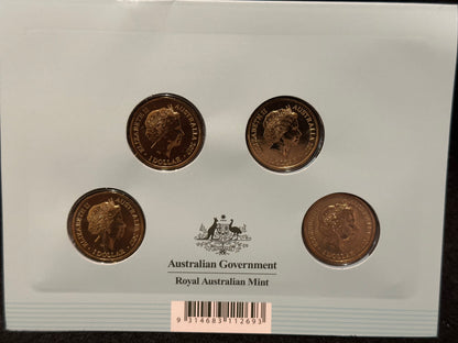 2017 One Dollar ($1) Trans-Australian Railway B, C, M, S 4 Coin Set UNC