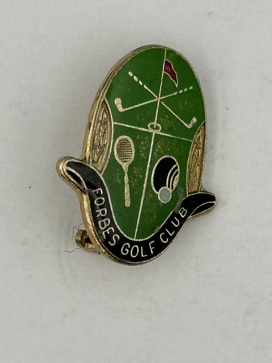 Vintage Forbes Golf and Bowling Club Badge Pin