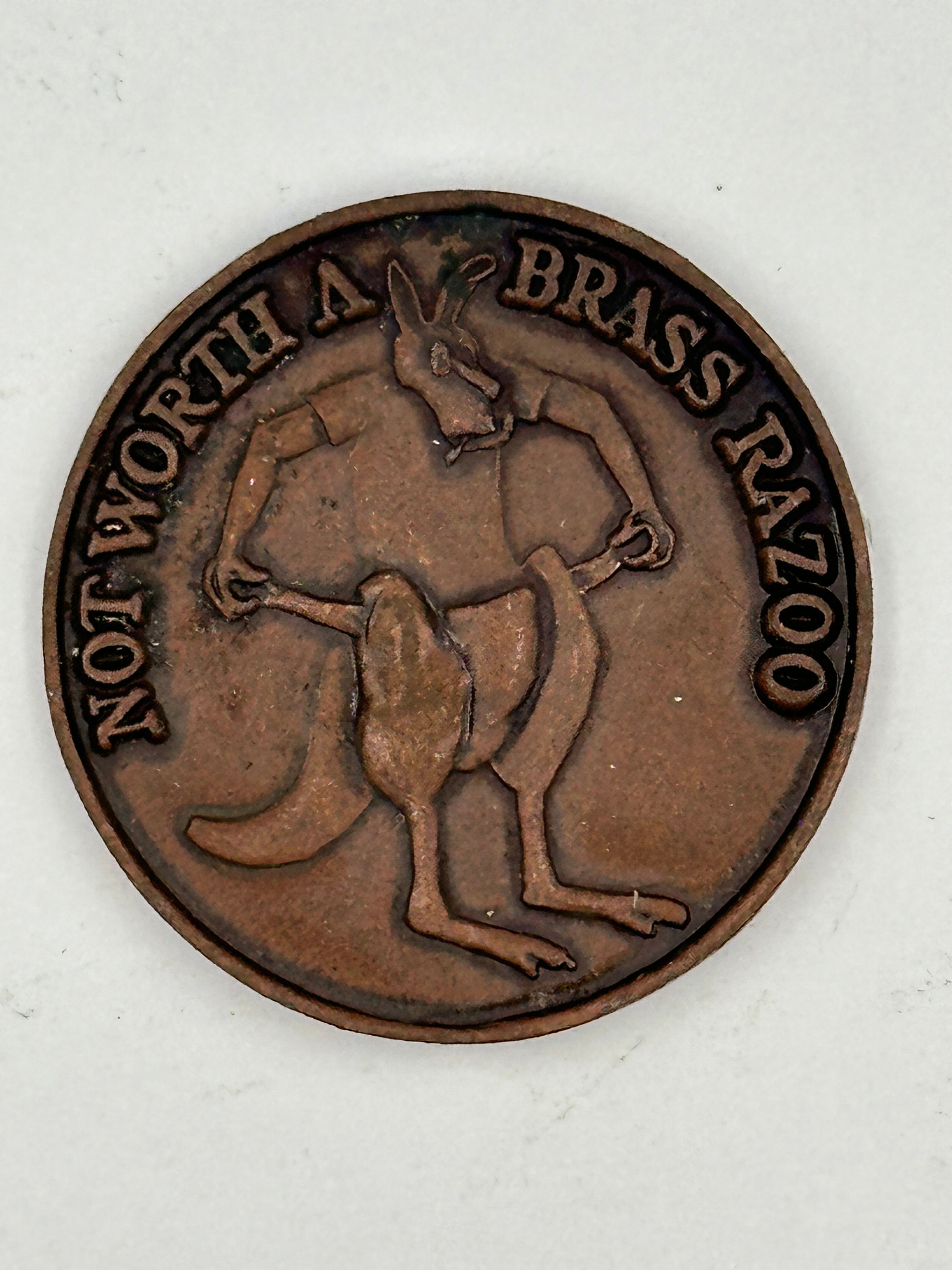 The Original One and Only One 1 Brass Razoo Pocket Treasures Coins