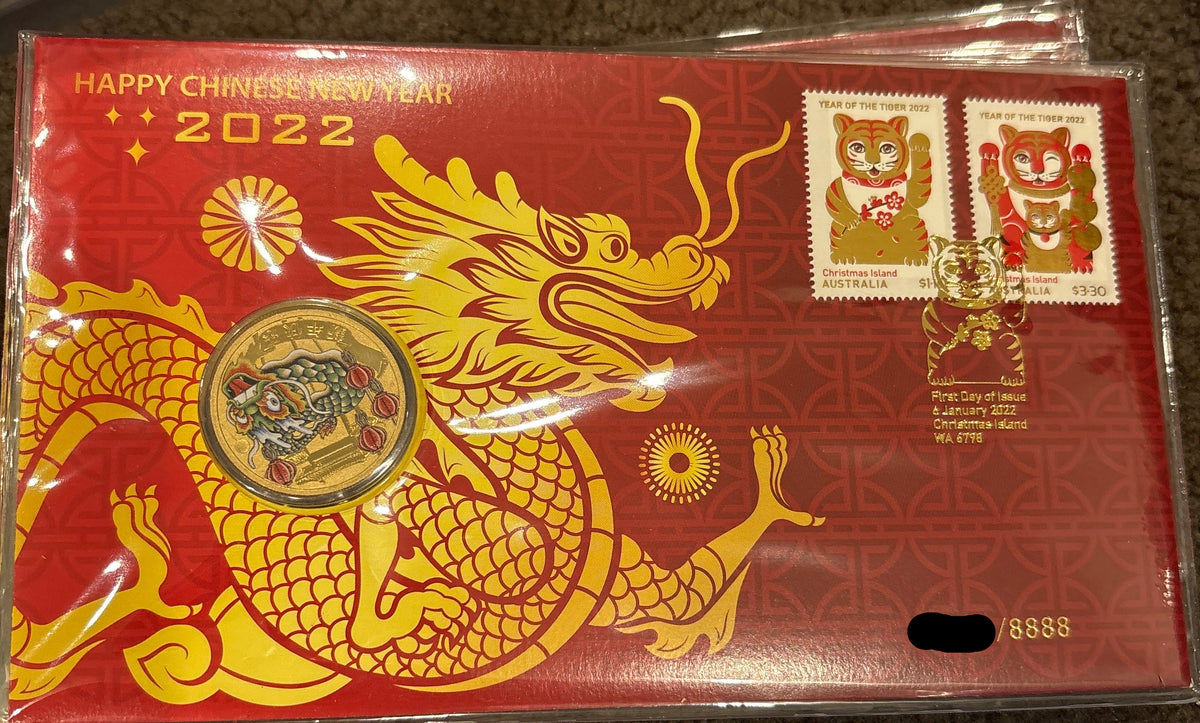 2022 Chinese New Year Stamp and Coin Cover PNC