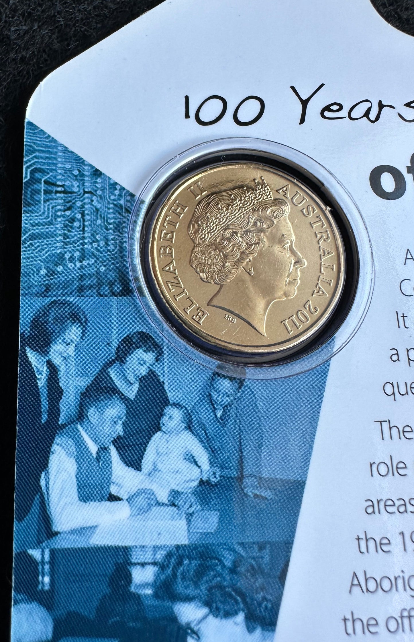 2011 $1 100 Years of Census uncirculated carded coin